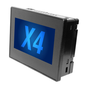 Horner Automation HE-X4R-443 X4 Controller 4.3", 12 DC In, 2 DC Out, 6 Relay Out, 4 Analog In (mA/RTD), 2 Analog Out (mA) with CANopen License