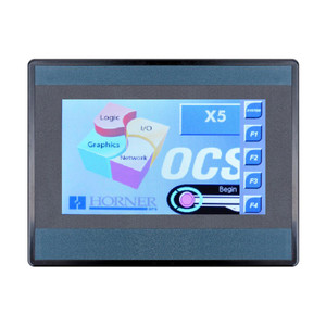 Horner Automation HE-X5-441 X5 Controller 4.3", 4 DC In, 4 DC Out, 4 Analog In (mA/V), WebMI License unlimited preloaded
