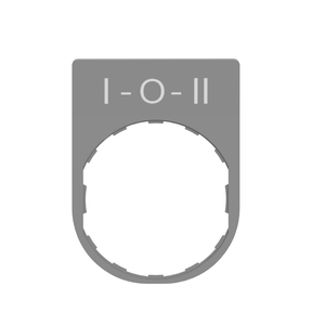 Schneider Electric ZBYP2186C0 Legend Plate With I-O-Ii Marking Pack of 10 Schneider Electric ZBYP2186C0 Legend Plate With I-O-Ii Marking Pack of 10