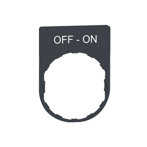 Schneider Electric ZBYP2367 Legend Plate With Off-On Marking Pack of 10 Schneider Electric ZBYP2367 Legend Plate With Off-On Marking Pack of 10