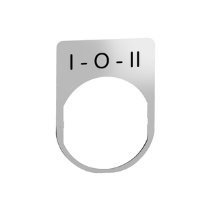 Schneider Electric ZBYM2186 Legend Plate Metal With I-O-Ii Marking Pack of 10 Schneider Electric ZBYM2186 Legend Plate Metal With I-O-Ii Marking Pack of 10
