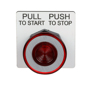 Schneider Electric 9001SKR9R 30Mm Push-Pull Operator Red Knob