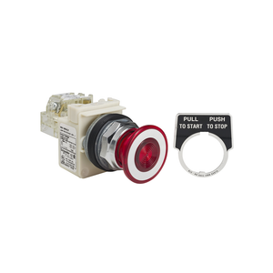 Schneider Electric 9001KR9P38LRRH13 Push Button 600Vac 10A 30Mm T-K