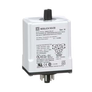 Schneider Electric 9050JCK16V20 Timer Relay 240Vac 10Amp +Options