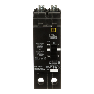 Schneider Electric EDB24070 Miniature Circuit Breaker 480Y/277V 70A