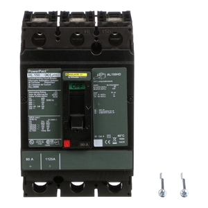 Schneider Electric HLL36080 Molded Case Circuit Breaker 600V 80A