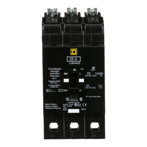 Schneider Electric EJB34025 Miniature Circuit Breaker 480Y/277V 25A