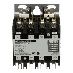 Schneider Electric 8910DPA34V02Y392 Contactor 600Vac 30Amp Dpa +Options
