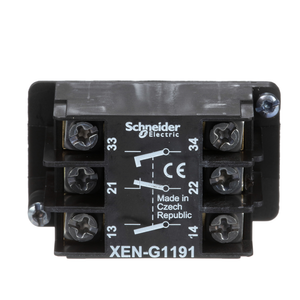 Schneider Electric XENG1191 Spring Return Contact Block 1 Nc And 2 N