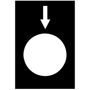 Schneider Electric ZB2BY2954 Legend 30 X 40 Mm Black Lower Slow