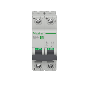 Schneider Electric M9U31240 Multi9 C60H-Dc 2P 40A D 10Ka 500V-Dc Mcb