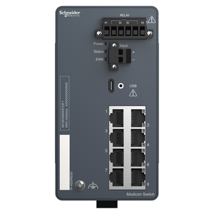 Schneider Electric MCSESM083F23F1 Modicon Extended Switch 8Tx Schneider Electric MCSESM083F23F1 Modicon Extended Switch 8Tx
