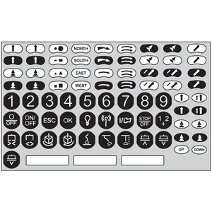 Schneider Electric ZARC08 Kit Of Adh. Labels Colour