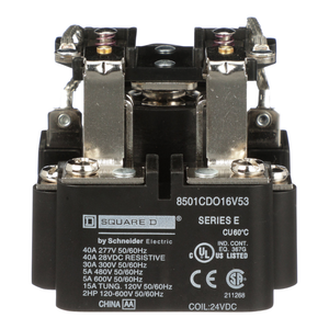 Schneider Electric 8501CDO16V53 Relay 600Vac 5Amp Type C +Options