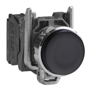 Schneider Electric XB4BL21 Black Projecting Pushbutton 1No Screw Cl