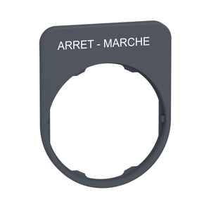 Schneider Electric ZBYFP2166C0 Legend Plate-Arret-Marche Marking-Flush Pack of 10 Schneider Electric ZBYFP2166C0 Legend Plate-Arret-Marche Marking-Flush Pack of 10