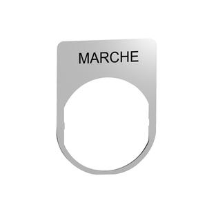 Schneider Electric ZBYM2103 Legend Plate Metal With Marche Marking Pack of 10