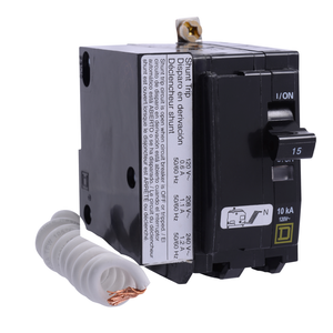 Schneider Electric QOB215SWN1021 Miniature Circuit Breaker 120V 15A Schneider Electric QOB215SWN1021 Miniature Circuit Breaker 120V 15A