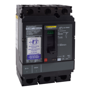 Schneider Electric HJL36020T Molded Case Circuit Breaker 600V 20A