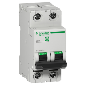 Schneider Electric M9F17203 Multi9 C60L 2P C 3A 25Ka 240 V Mcb