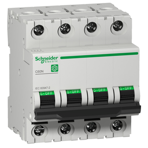 Schneider Electric M9F11410 Multi9 C60N 4P C 10A 10Ka 415V Mcb