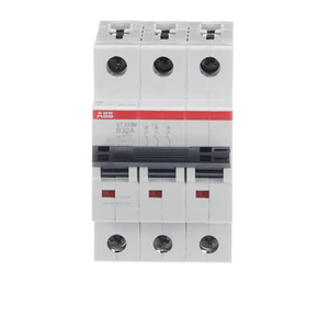 ABB ST203M-B32 3-Pole Miniature Circuit Breaker, 32A, UL1077 Compliant  Ideal for Residential and Commercial Electrical Systems
