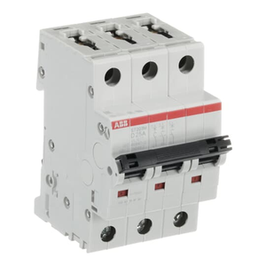 ABB ST203M-D25 3-Pole Miniature Circuit Breaker, 25A, UL1077 Compliant - Ideal for High Inrush Currents in Residential and Commercial Applications