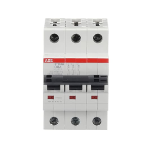 ABB ST203M-D8 3-Pole Miniature Circuit Breaker, 8A, UL1077 Compliant High Inrush Current Tolerance for Reliable Electrical Protection ABB ST203M-D8 3-Pole Miniature Circuit Breaker, 8A, UL1077 Compliant High Inrush Current Tolerance for Reliable Electrical Protection