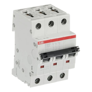 ABB ST203M-Z25 3-Pole Miniature Circuit Breaker, 25A, 10kA Breaking Capacity - UL1077 Certified