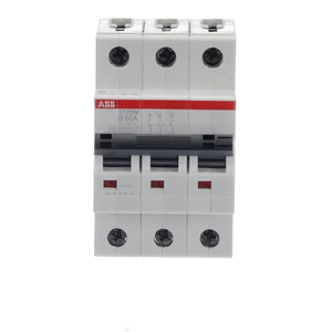 ABB ST203M-B50 3-Pole Miniature Circuit Breaker, 50A, UL1077 Compliant Reliable Protection for Residential and Light Commercial Applications ABB ST203M-B50 3-Pole Miniature Circuit Breaker, 50A, UL1077 Compliant Reliable Protection for Residential and Light Commercial Applications