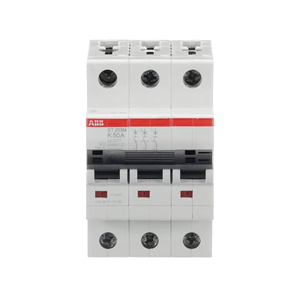 ABB ST203M-K50 3-Pole Miniature Circuit Breaker, 50A, UL1077 Compliant - High Inrush Current Protection ABB ST203M-K50 3-Pole Miniature Circuit Breaker, 50A, UL1077 Compliant - High Inrush Current Protection