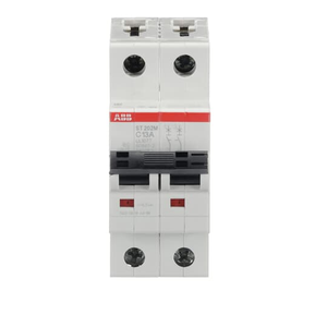ABB ST202M-C13 2-Pole Miniature Circuit Breaker, 13A, UL1077 Compliant Reliable Overload and Short Circuit Protection for Residential and Commercial Applications ABB ST202M-C13 2-Pole Miniature Circuit Breaker, 13A, UL1077 Compliant Reliable Overload and Short Circuit Protection for Residential and Commercial Applications