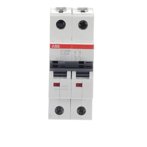 ABB ST202M-C20 2-Pole 20A Miniature Circuit Breaker - UL1077 Certified for Reliable Electrical Protection