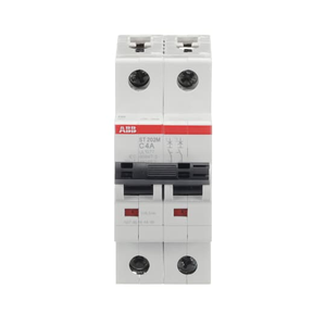 ABB ST202M-C4 2-Pole Miniature Circuit Breaker, 4A, C-Curve, UL1077 Compliant High-Performance Overload and Short Circuit Protection for Residential and Commercial Use ABB ST202M-C4 2-Pole Miniature Circuit Breaker, 4A, C-Curve, UL1077 Compliant High-Performance Overload and Short Circuit Protection for Residential and Commercial Use