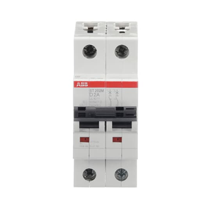 ABB ST202M-D2 Miniature Circuit Breaker, 2-Pole, 2A, UL1077 Certified - High Inrush Current Tolerance & 10kA Breaking Capacity ABB ST202M-D2 Miniature Circuit Breaker, 2-Pole, 2A, UL1077 Certified - High Inrush Current Tolerance & 10kA Breaking Capacity