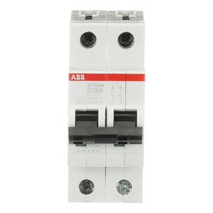 ABB ST202M-D25 Mcb St200M 2P D 25A Ul1077