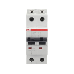 ABB ST202M-K1 Miniature Circuit Breaker, 2-Pole, 1A, UL1077 Certified - High-Performance Overload and Short-Circuit Protection with 10kA Breaking Capacity ABB ST202M-K1 Miniature Circuit Breaker, 2-Pole, 1A, UL1077 Certified - High-Performance Overload and Short-Circuit Protection with 10kA Breaking Capacity
