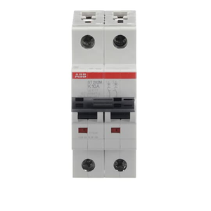 ABB ST202M-K10 2-Pole Miniature Circuit Breaker, 10A, UL1077 Certified for Enhanced Electrical Protection