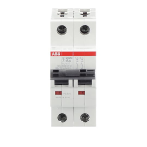 ABB ST202M-Z16 Miniature Circuit Breaker, 2-Pole, 16A, UL1077 Certified - High-Performance Protection with Z-Characteristic Curve and 10kA Breaking Capacity ABB ST202M-Z16 Miniature Circuit Breaker, 2-Pole, 16A, UL1077 Certified - High-Performance Protection with Z-Characteristic Curve and 10kA Breaking Capacity