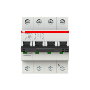 ABB ST203M-B15NA Mcb St200M 3P+Na B 15A Ul1077
