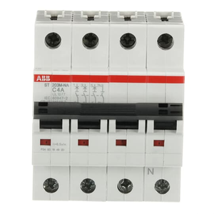 ABB ST203M-C4NA Mcb St200M 3P+Na C 4A Ul1077 ABB ST203M-C4NA Mcb St200M 3P+Na C 4A Ul1077
