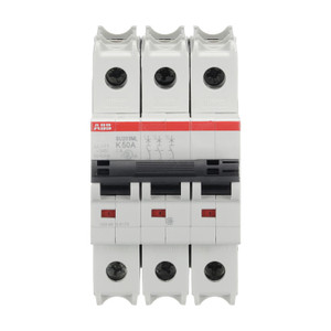 ABB SU203ML-K50 3-Pole Miniature Circuit Breaker, 50A, UL 489 Certified  High Inrush Current Protection ABB SU203ML-K50 3-Pole Miniature Circuit Breaker, 50A, UL 489 Certified  High Inrush Current Protection