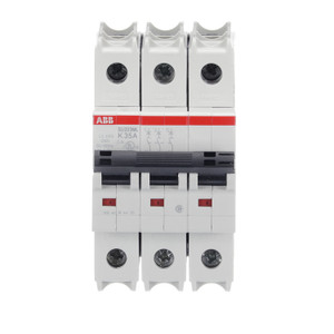 ABB SU203ML-K35 3-Pole Miniature Circuit Breaker, 35A, UL 489 Compliant - High Inrush Current Protection ABB SU203ML-K35 3-Pole Miniature Circuit Breaker, 35A, UL 489 Compliant - High Inrush Current Protection