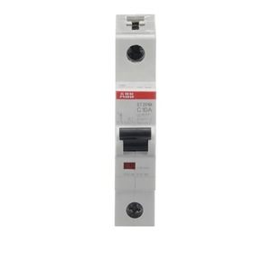 ABB ST201M-C10 Miniature Circuit Breaker, 1P, 10A, UL1077 Compliant - Reliable Protection for Electrical Circuits ABB ST201M-C10 Miniature Circuit Breaker, 1P, 10A, UL1077 Compliant - Reliable Protection for Electrical Circuits