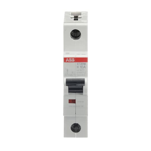 ABB ST201M-K10 Miniature Circuit Breaker - 1P, 10A, 10kA Breaking Capacity, K-Characteristic Curve, UL1077 Certified ABB ST201M-K10 Miniature Circuit Breaker - 1P, 10A, 10kA Breaking Capacity, K-Characteristic Curve, UL1077 Certified