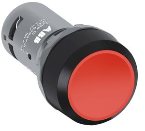 ABB CP1-10R-02 Compact Flush Pb Mom. Red, 2Nc ABB CP1-10R-02 Compact Flush Pb Mom. Red, 2Nc