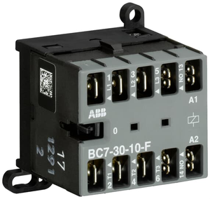 ABB BC7-30-10-F-04 Ctr, 3P, 9.6A, 110-125Vdc, 1Nc, Qc