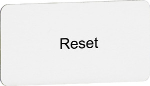 ABB MA6-1047 Legend Plate, 15X27MM, Text: RESET