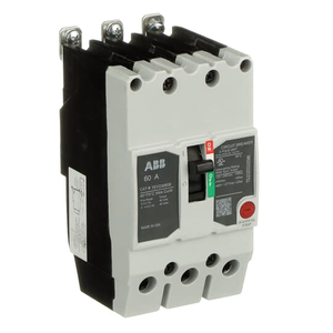 ABB TEYD3060B Teyx Circuit Breaker, 3-Pole, 60A, for Grounded 480Y/277 Vac Systems - Compact Design with Bolt-On Mounting and Safety Features