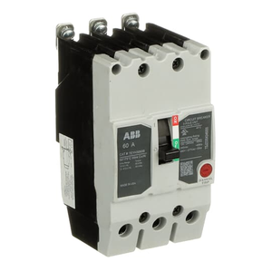 ABB TEYH3060B Teyx Circuit Breaker, 3-Pole, 60A, Compact Design for Grounded 480Y/277 Vac Systems with Versatile Bolt-On Mounting